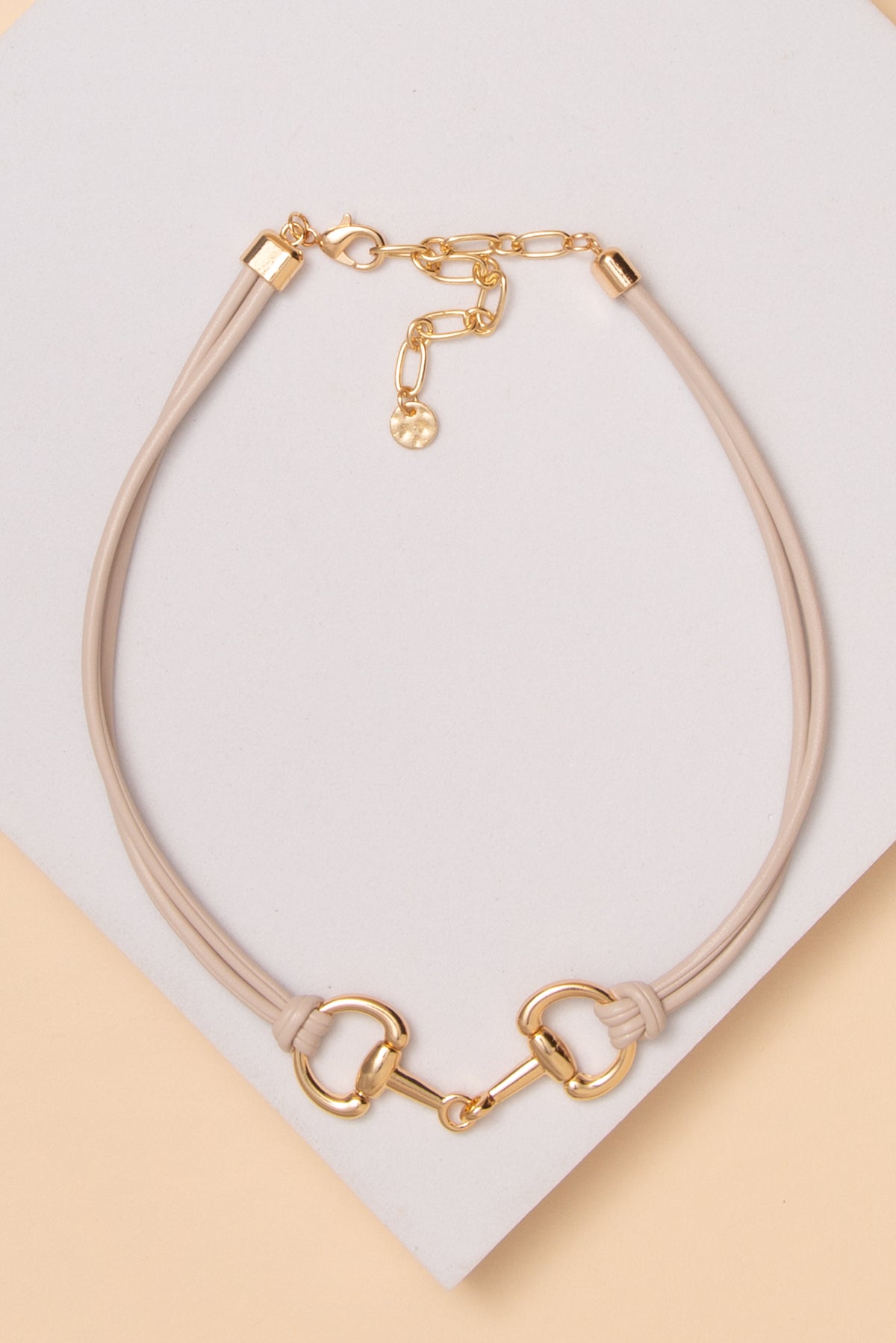 Alexandra 2 Strand Horse Bit Necklace | Ivory