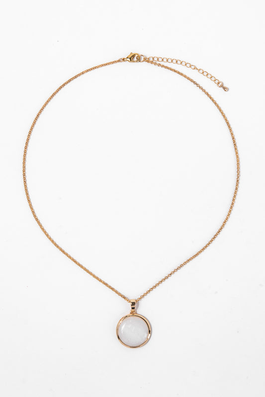 Lisa Dainty Chain with Pearl Necklace
