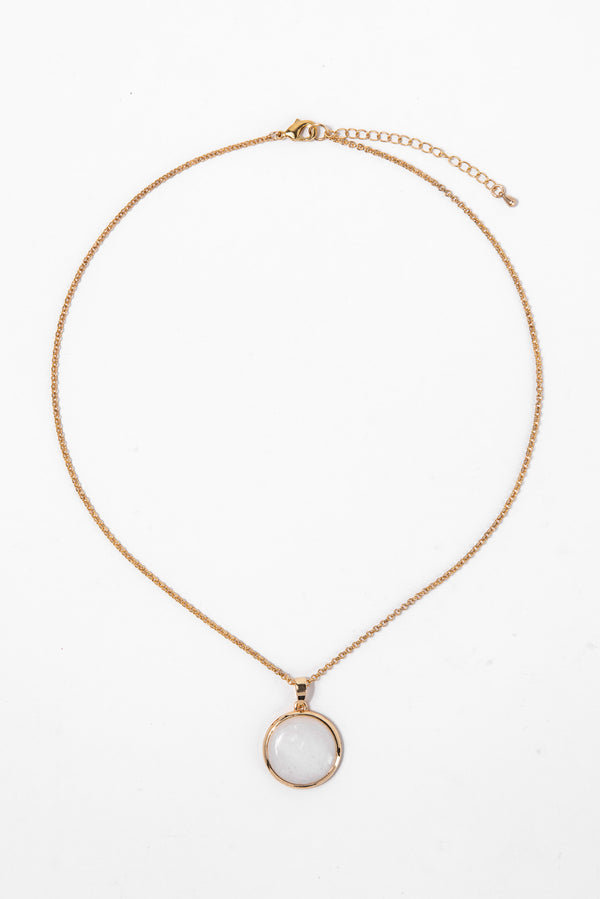 Lisa Dainty Chain with Pearl Necklace