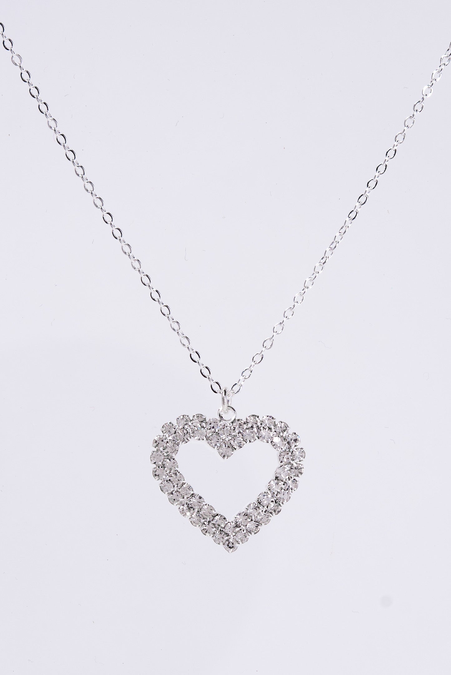 Ariella Valentine's Day Heart Pave Pendant Necklace