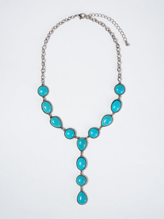 Maribelle Western Style Cabochon Stone Necklaces