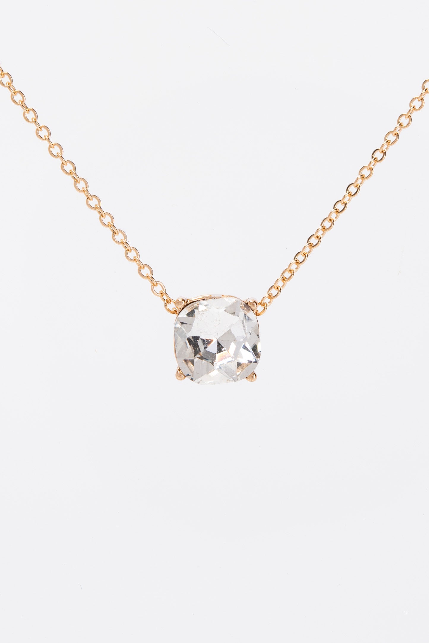 Rosie 10MM Solitaire Bezzle Pendant Necklace