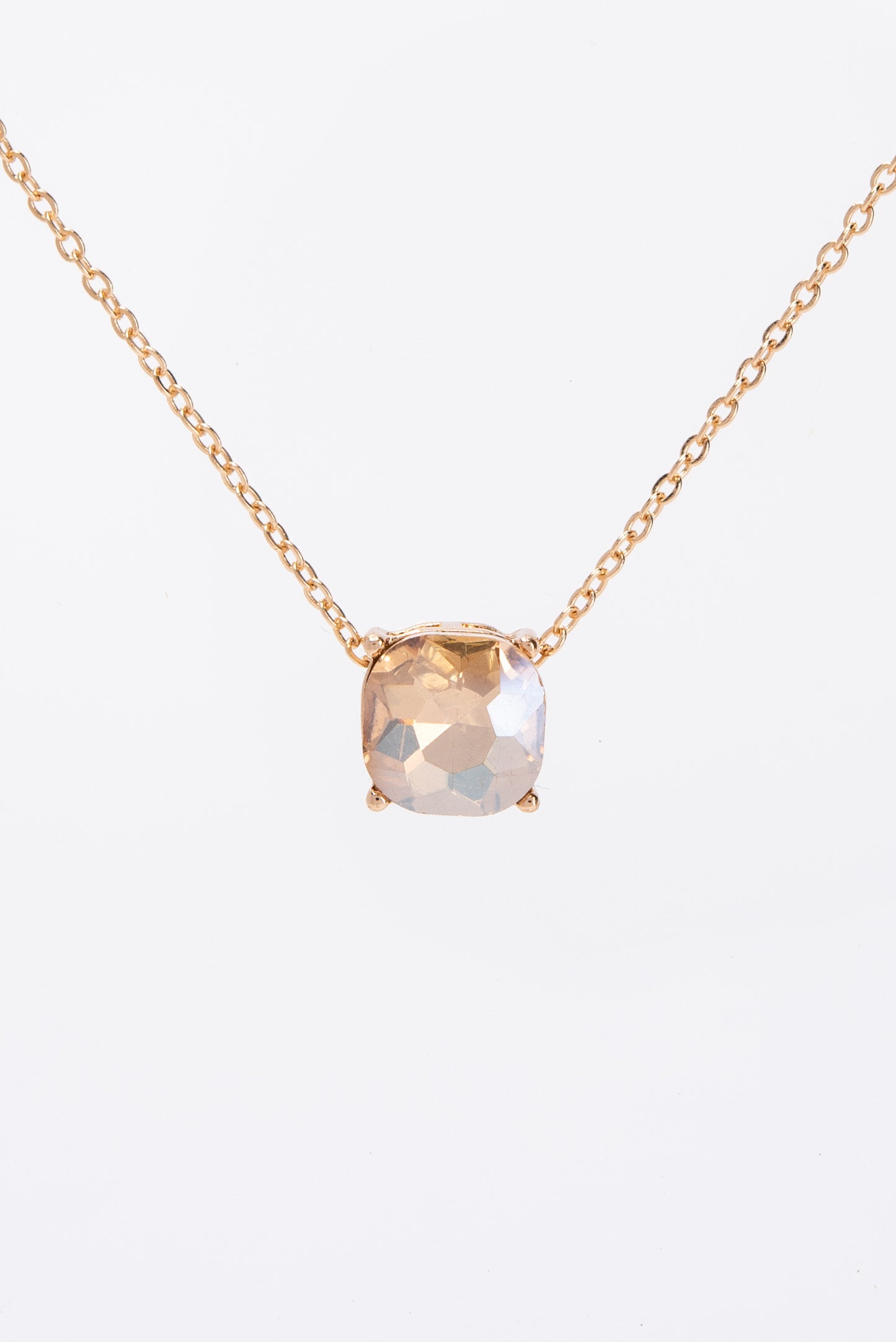 Rosie 10MM Solitaire Bezzle Pendant Necklace