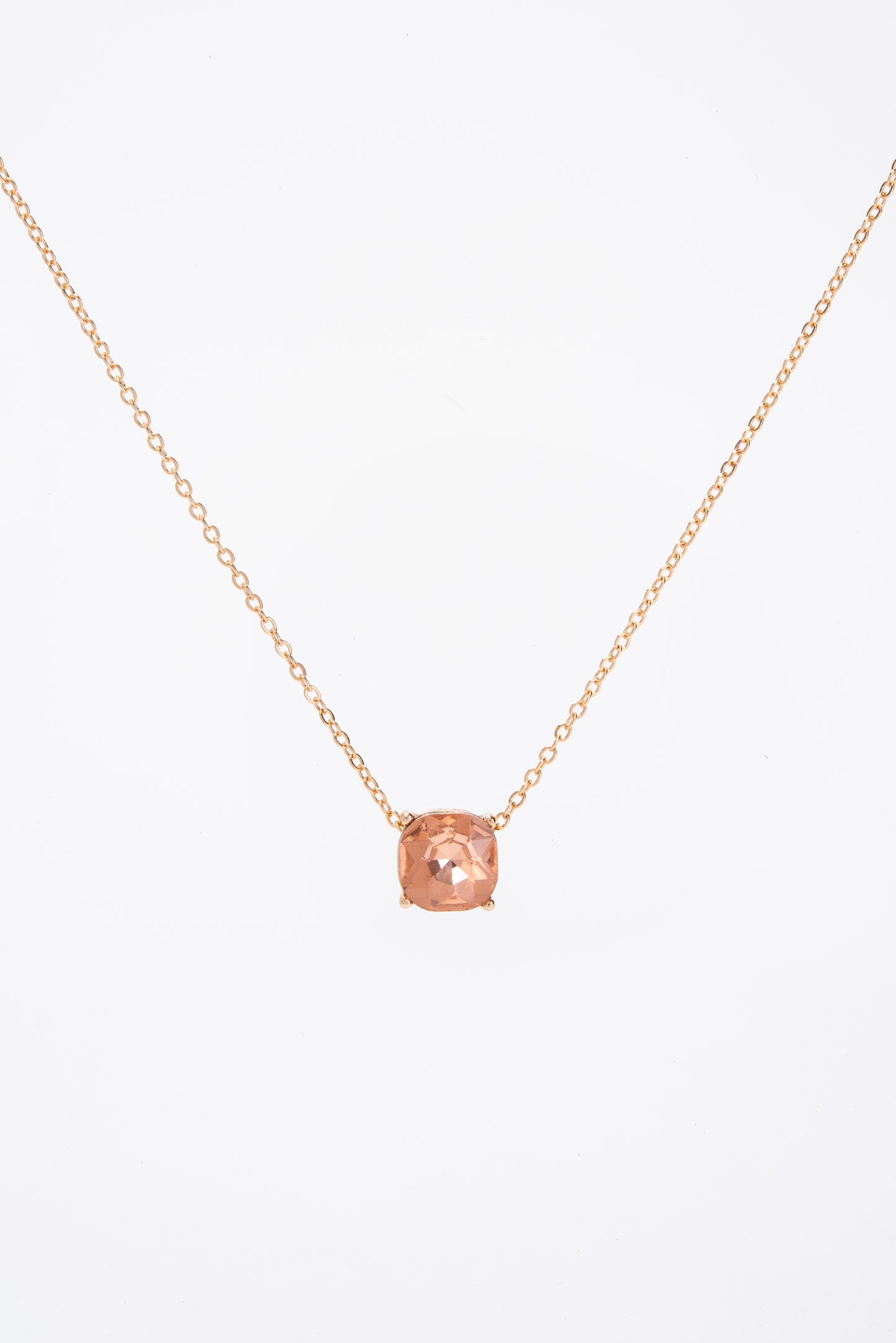 Rosie 10MM Solitaire Bezzle Pendant Necklace