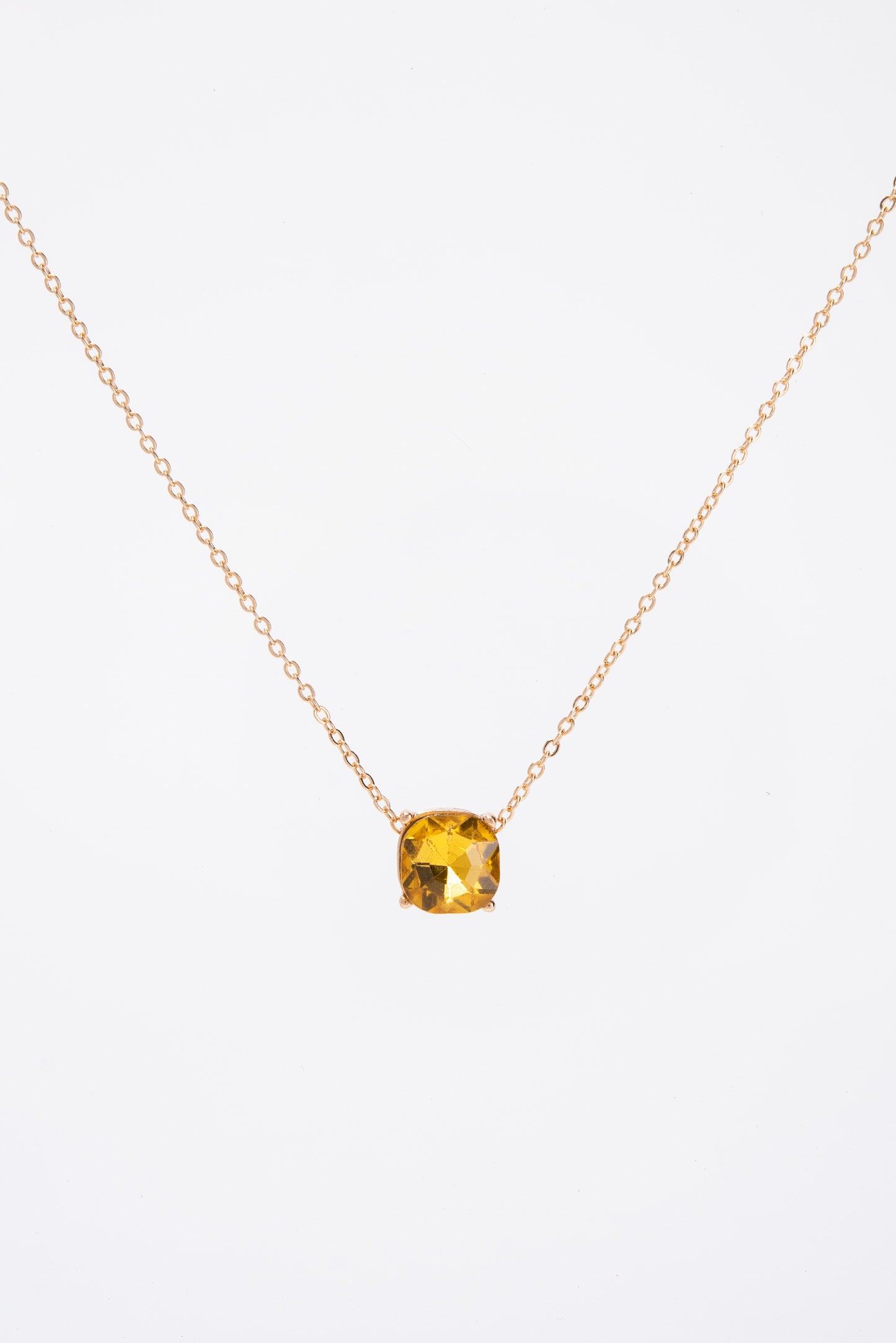 Rosie 10MM Solitaire Bezzle Pendant Necklace