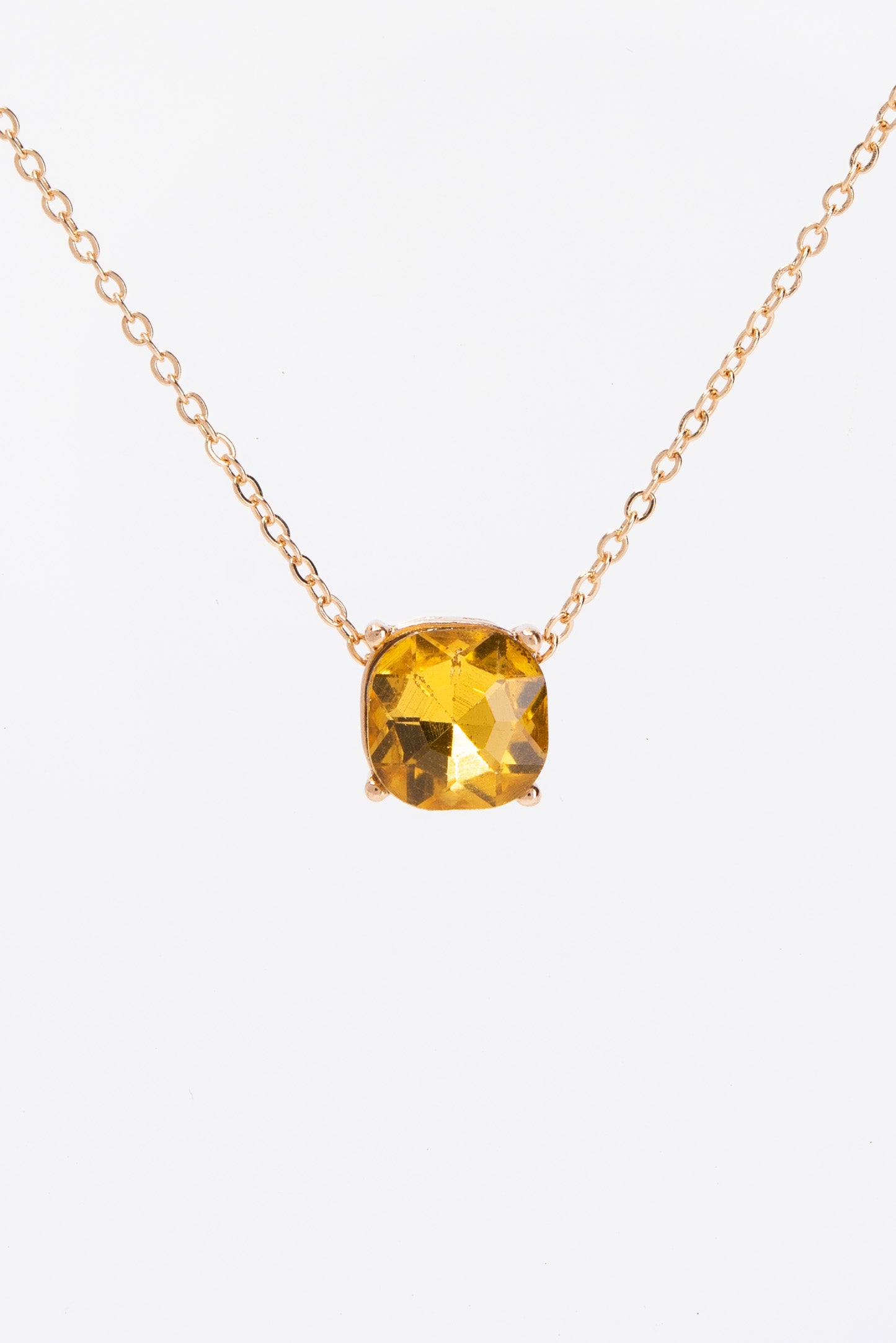 Rosie 10MM Solitaire Bezzle Pendant Necklace