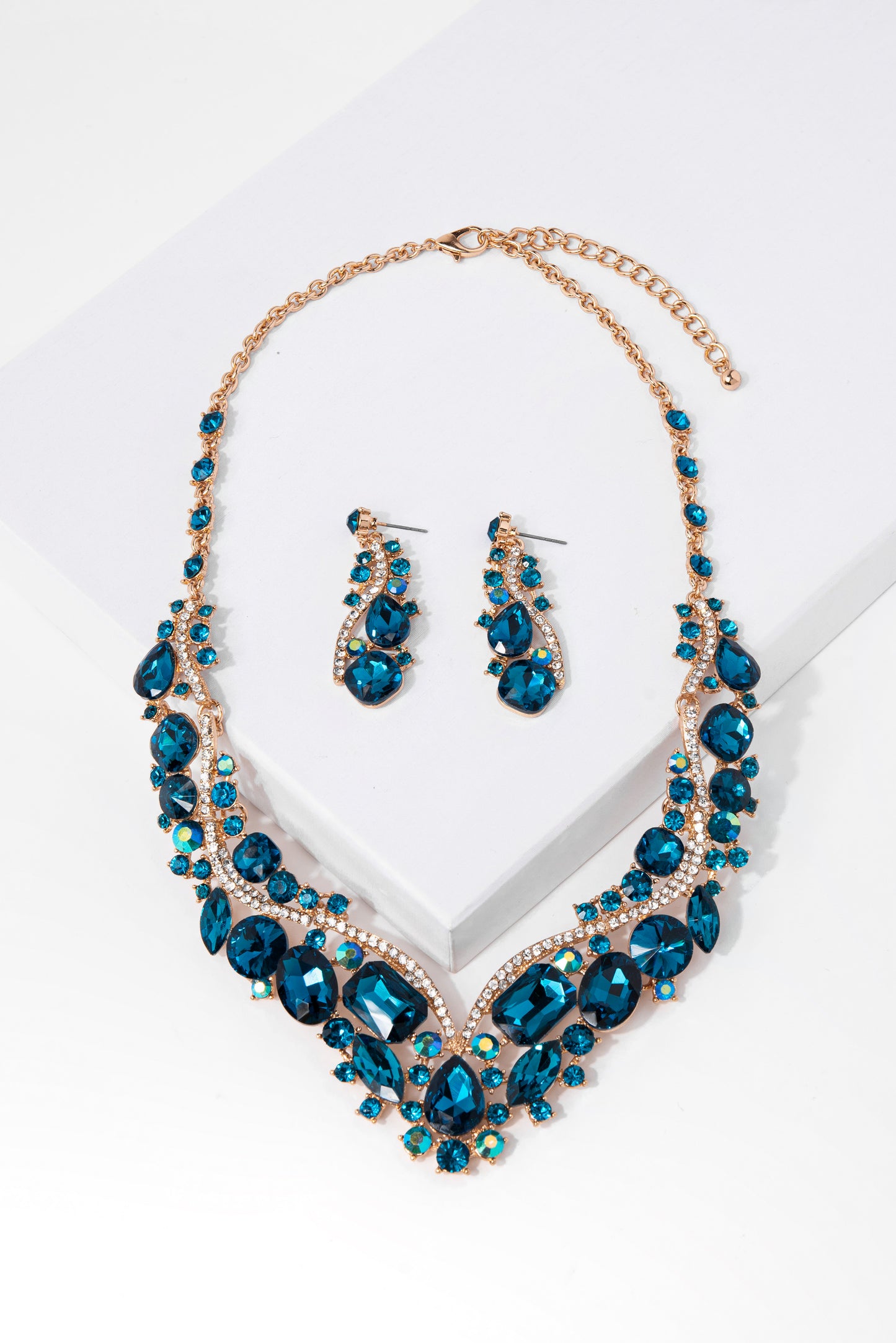 Reese Assorted Stone Necklace & Earring Set