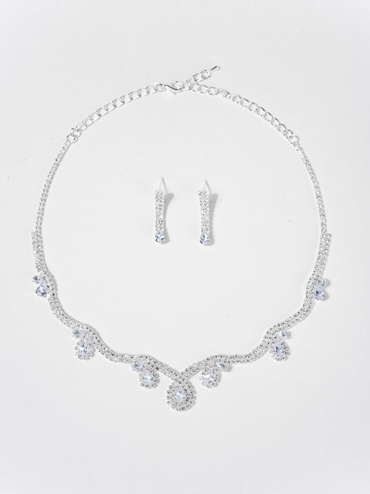 Ruth Elegant Rhinestone Necklace Set
