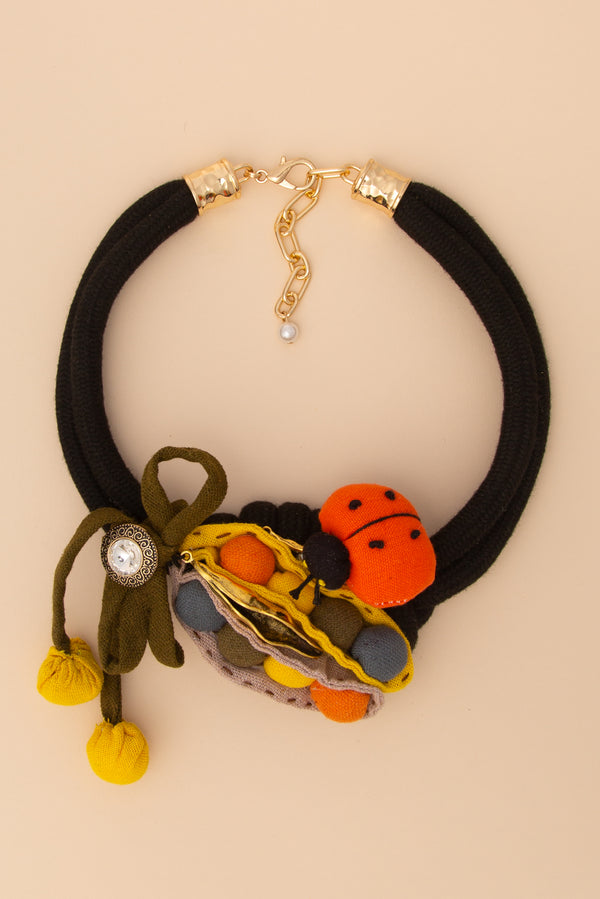 Chloe Handmade Fabric Yarn Necklace