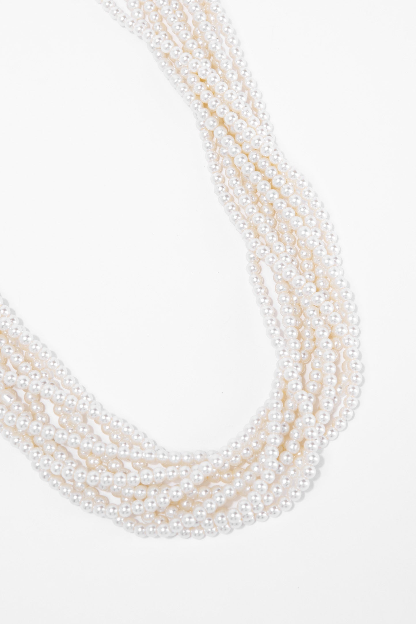 Giovanna 9 Line Pearl Necklace Set