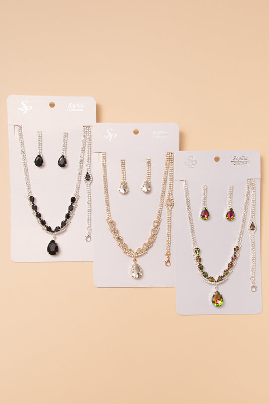 Jane Three Piece Teardrop Jewelry Set