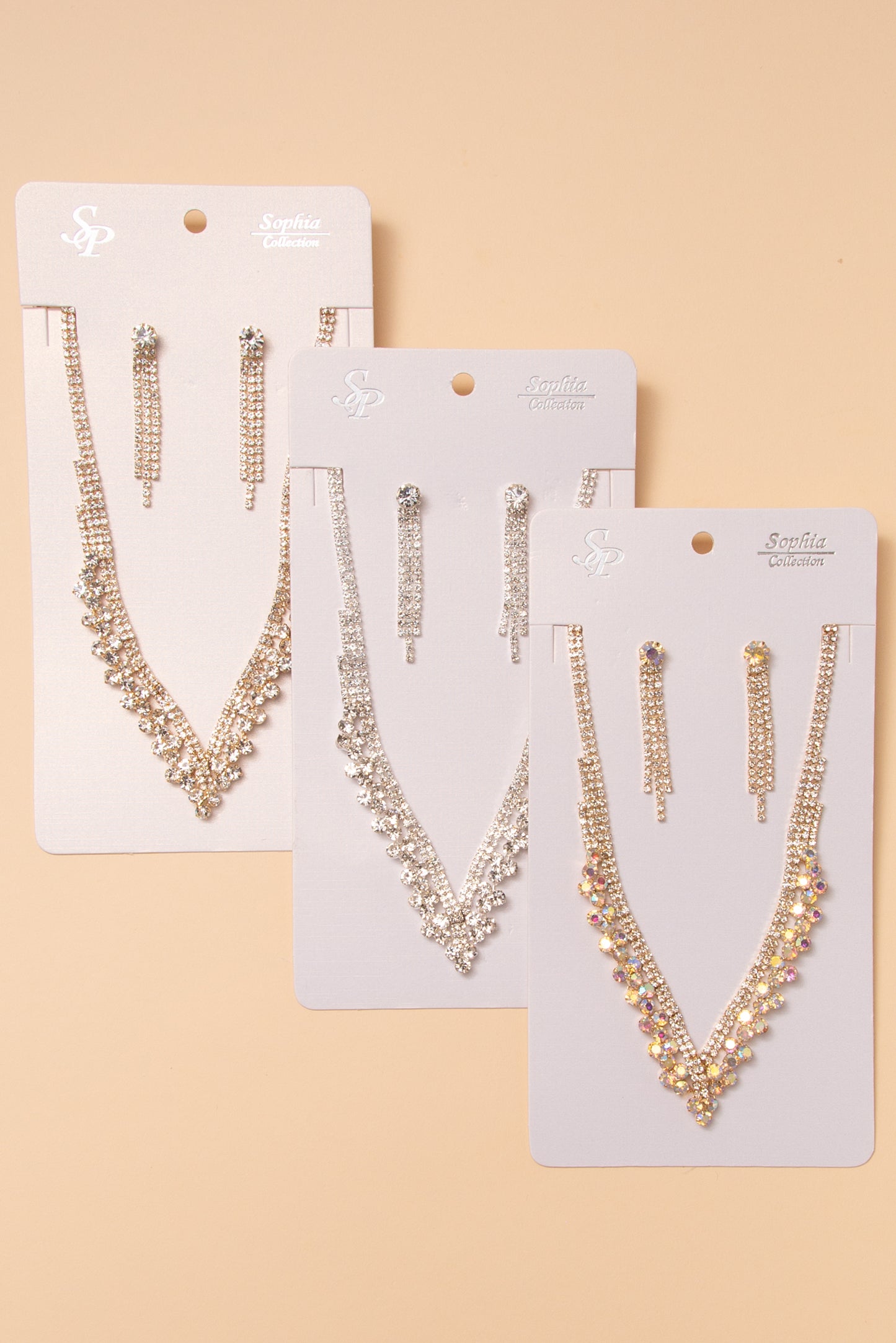 Kiara Bridal Crystal Necklace and Earring Set