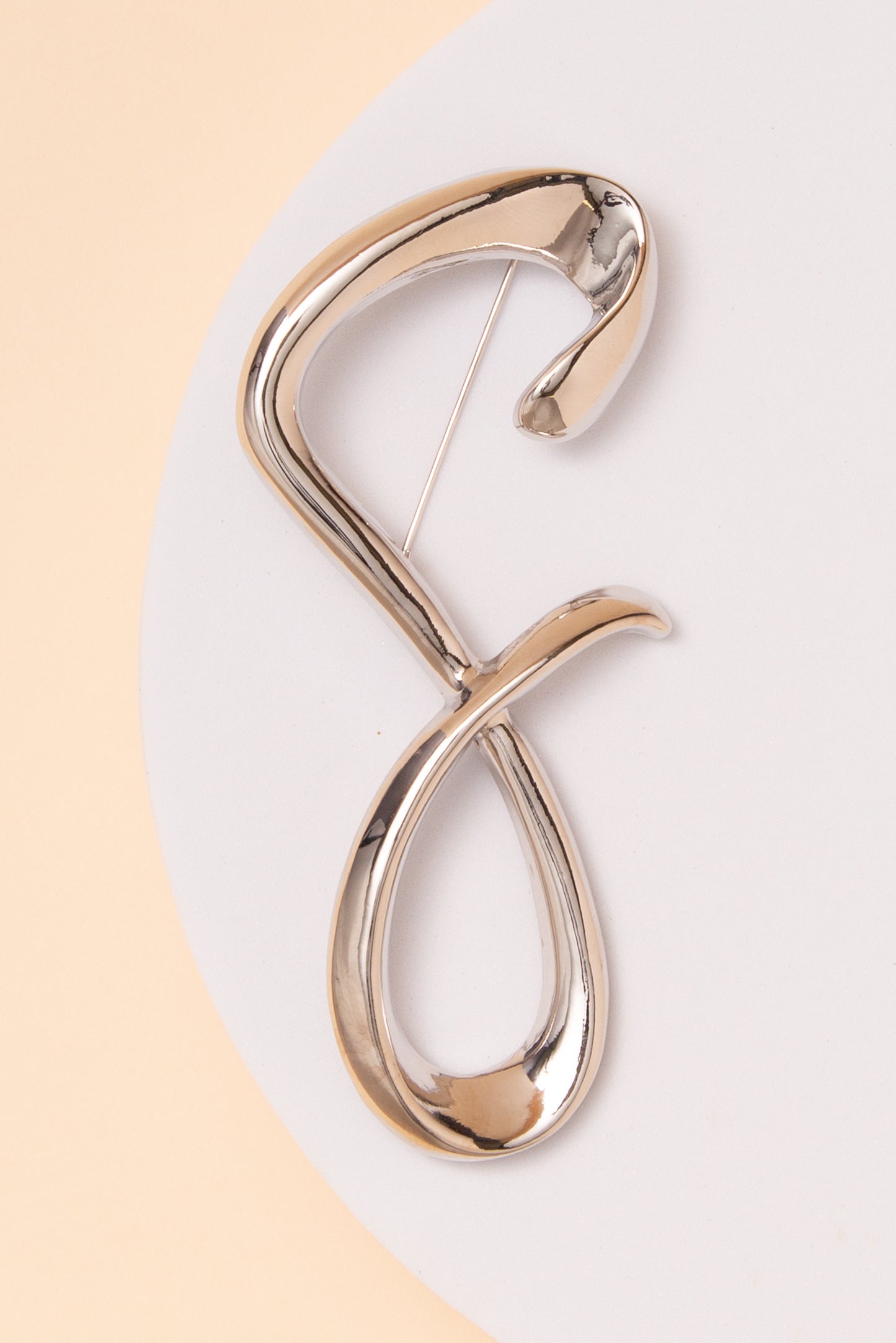 Annabelle Open Infinity Pin Brooch | Gold