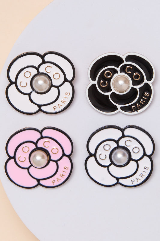 Katherine Casting Pearl Flower Brooch