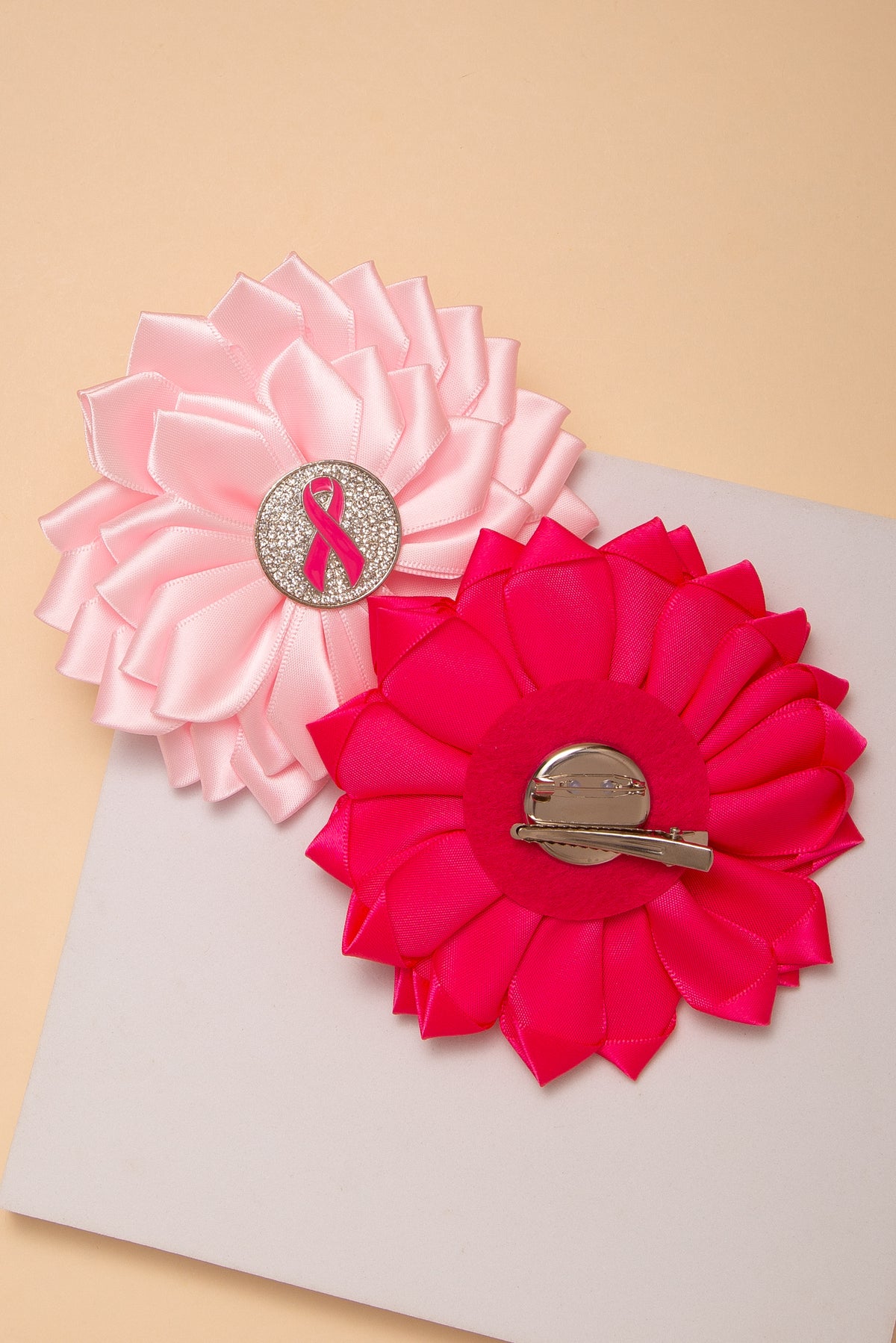 Luna 2 In 1 Breast Cancer Awareness Pink Ribbon Rhinestone