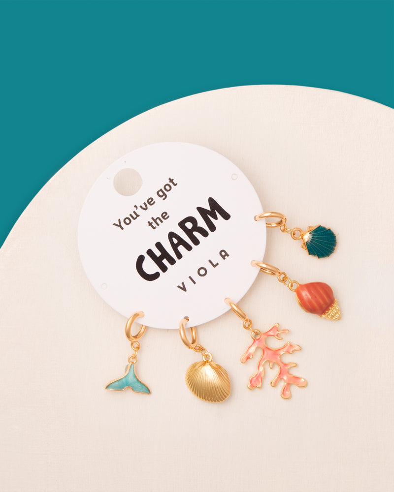 Kayla Sea Life Theme Assorted Charm Set