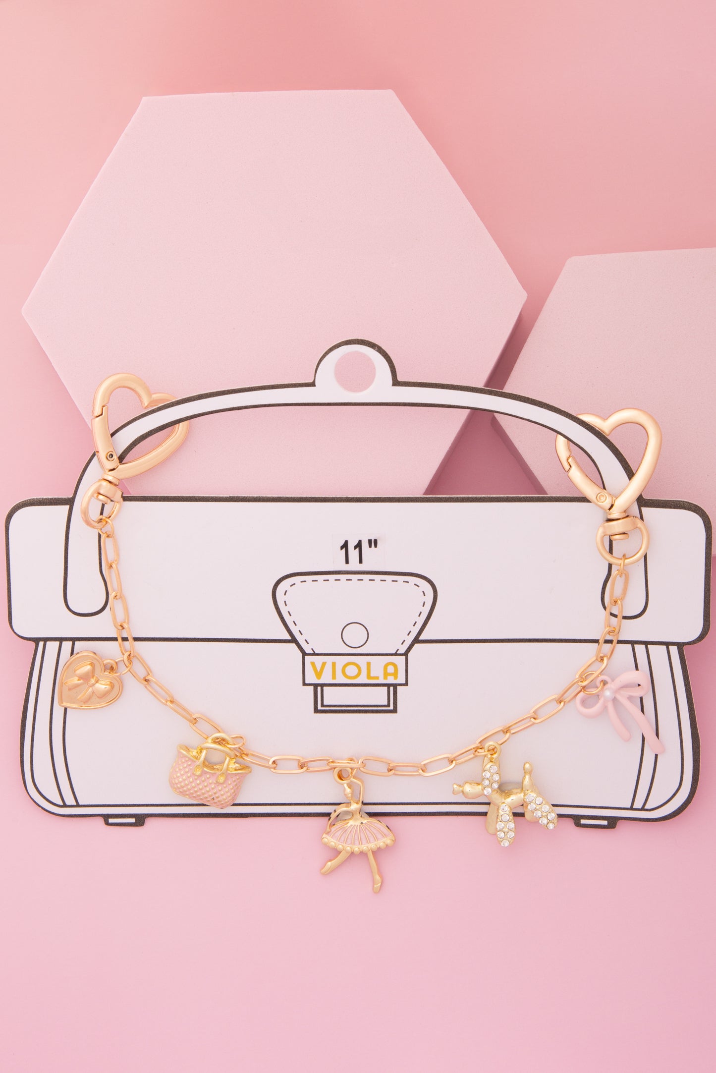 Kennedy Princess Dream Theme Bag Chain Charm with Enamel Trinkets