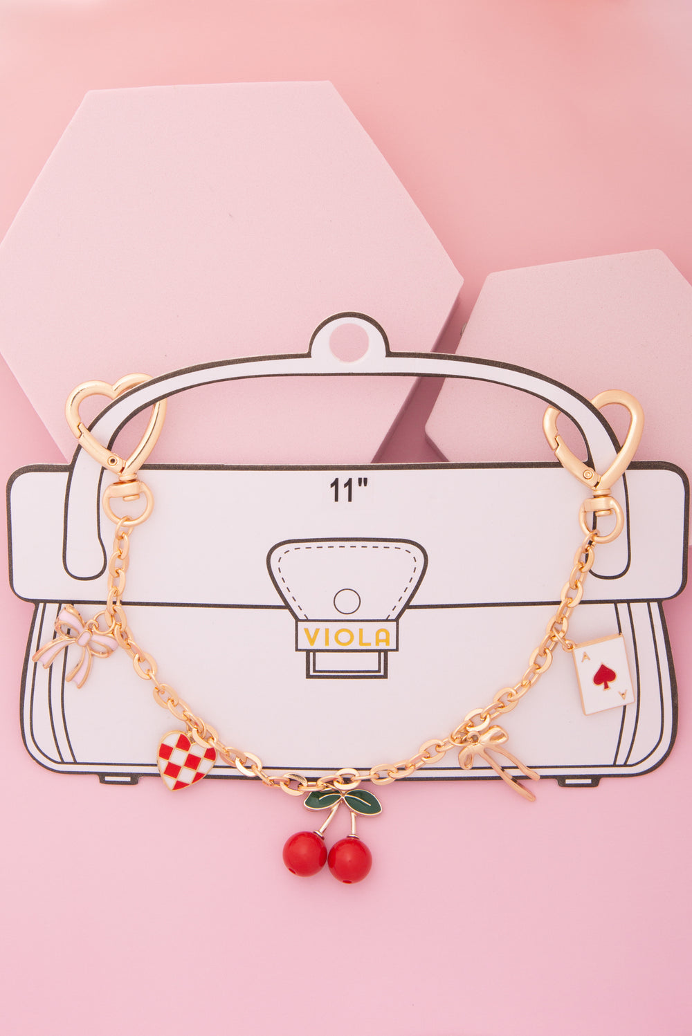 Georgia Whimsical Theme Bag Chain Charm with Enamel Trinkets