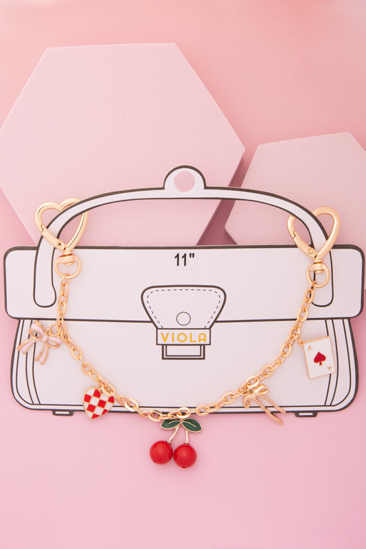 Georgia Whimsical Theme Bag Chain Charm with Enamel Trinkets