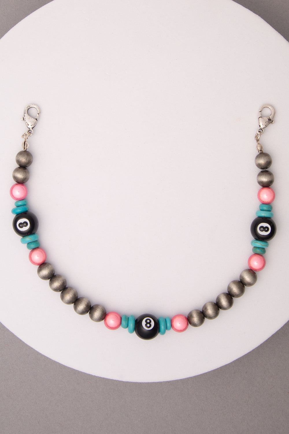 Eleanora 8 Ball Multi Color Theme Charm Trucker Hat Chain