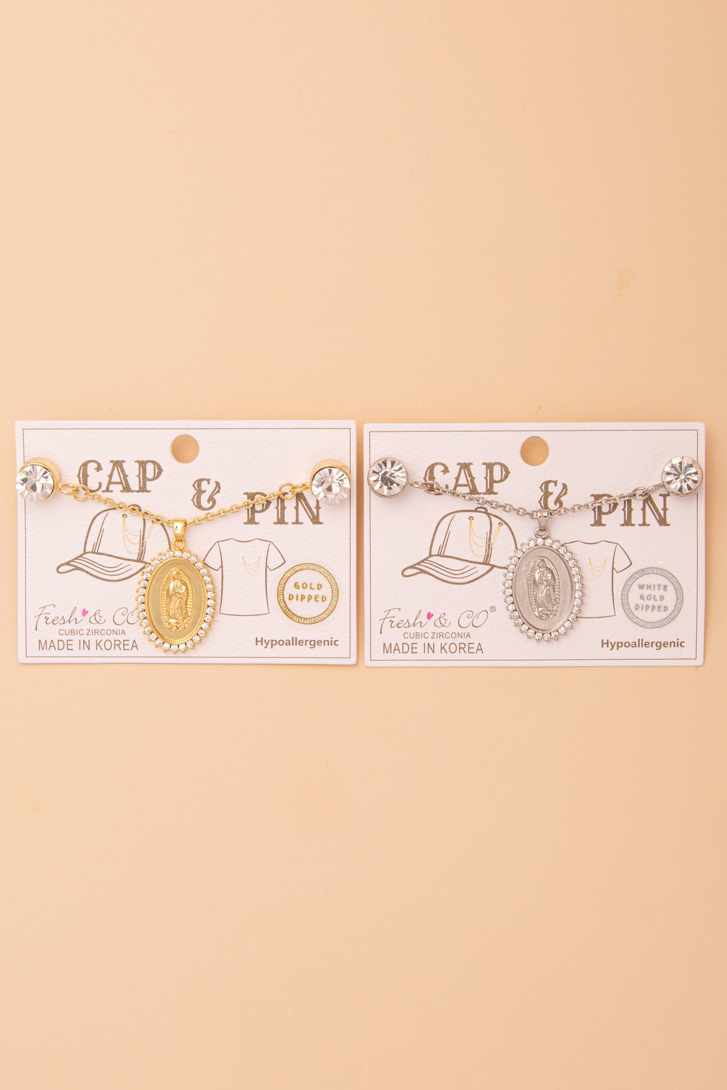 Rebecca Cubic Zirconia Embellished Medallion Cap Chain