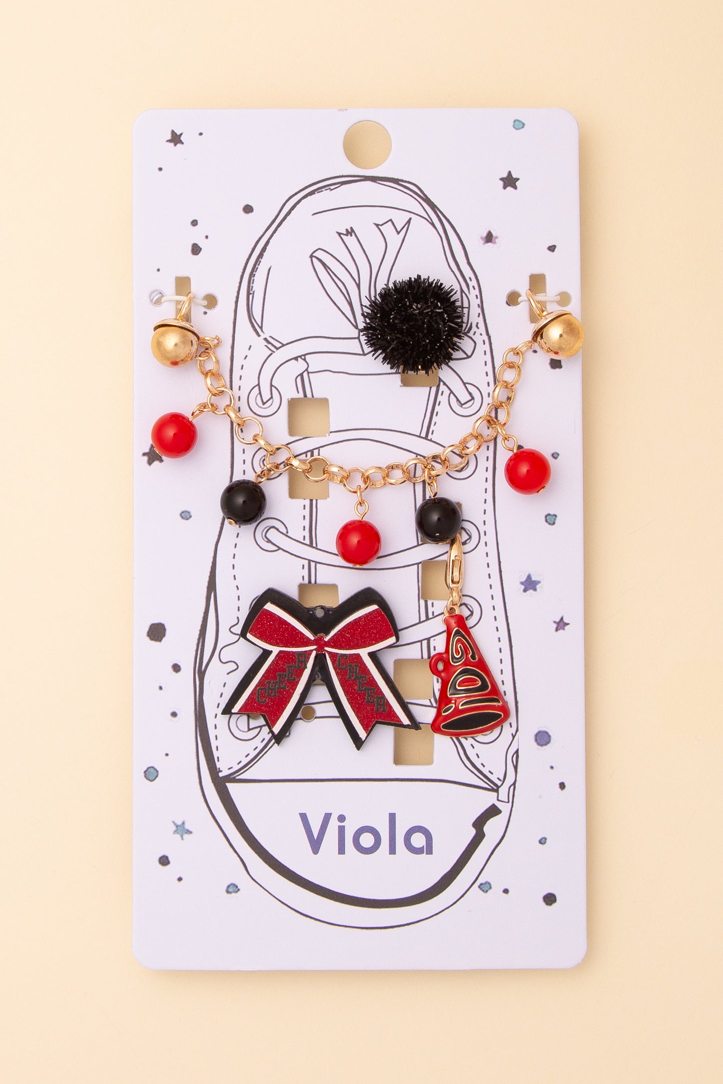 Juliette Game Day Shoe Chain with Assorted Charms