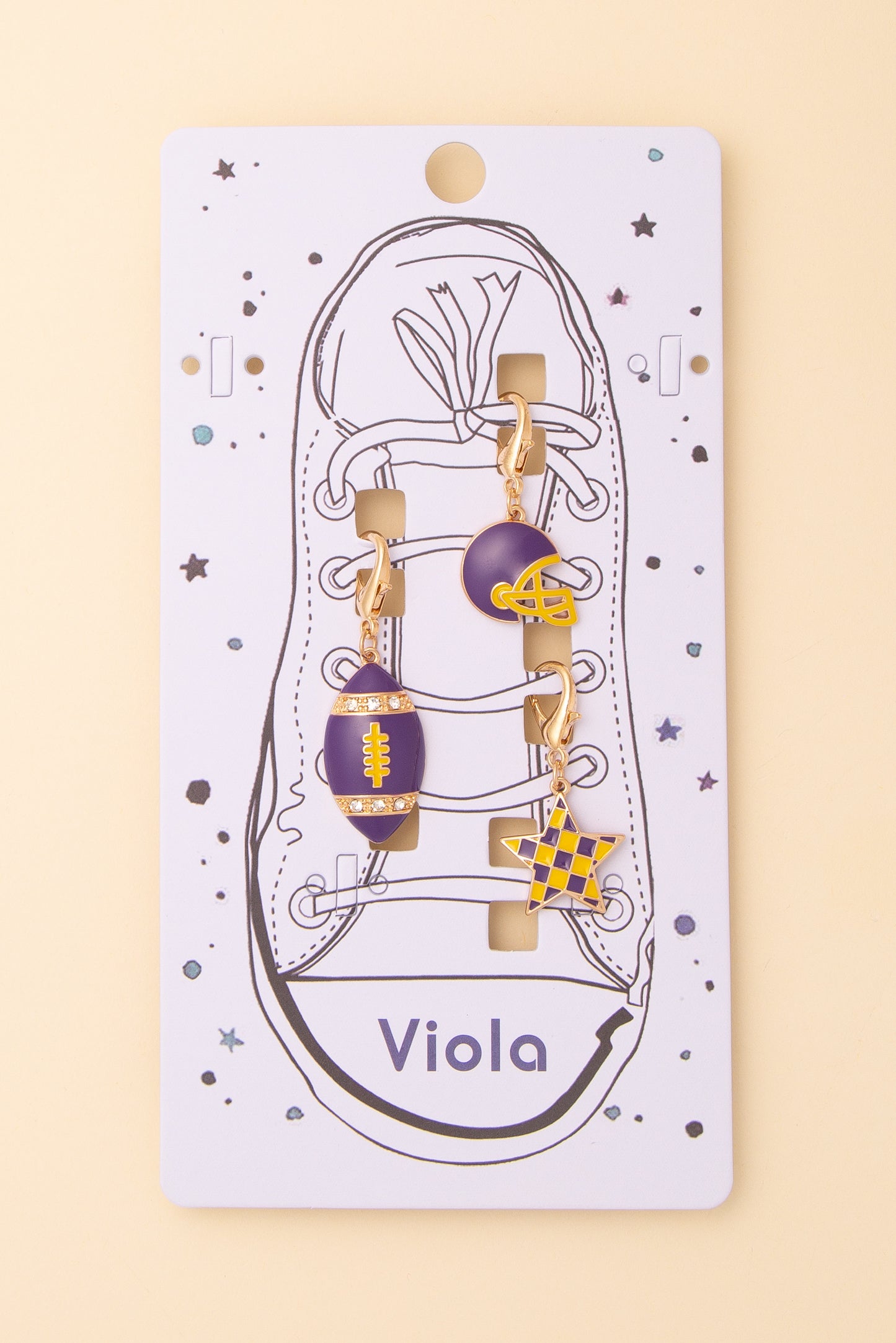 Aubrey Game Day Shoe Chain with Assorted Charms