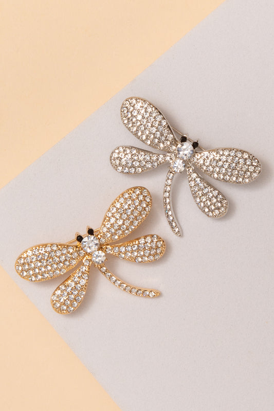 Jazmine Dragonfly Rhinestone Brooch