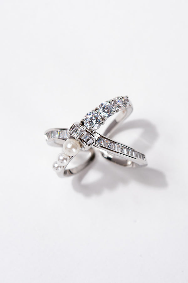 Arabella Elegant Rhinestone Adjustable Ring