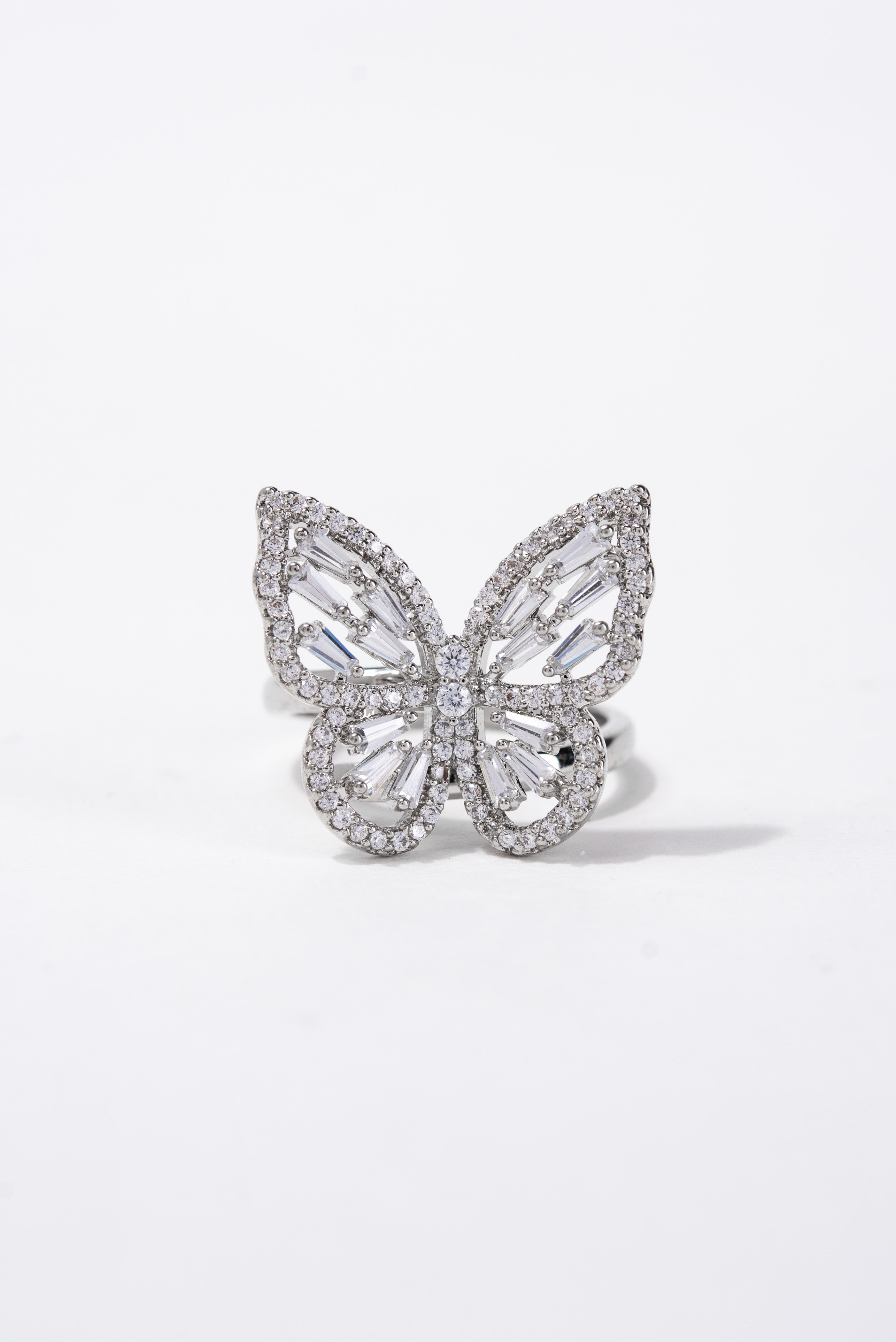 Clarissa CZ Butterfly Rhinestone Ring