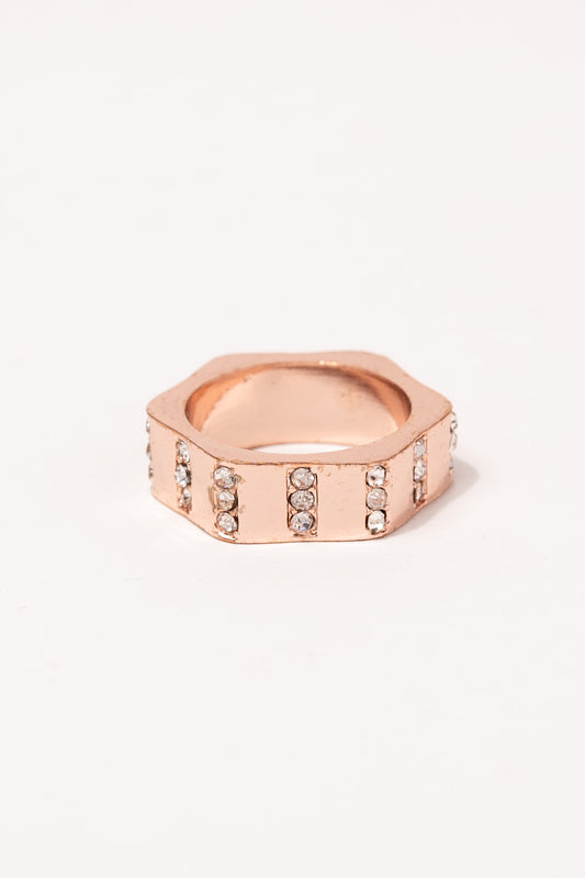 Dahila GCL Stone Ring - Rose Gold