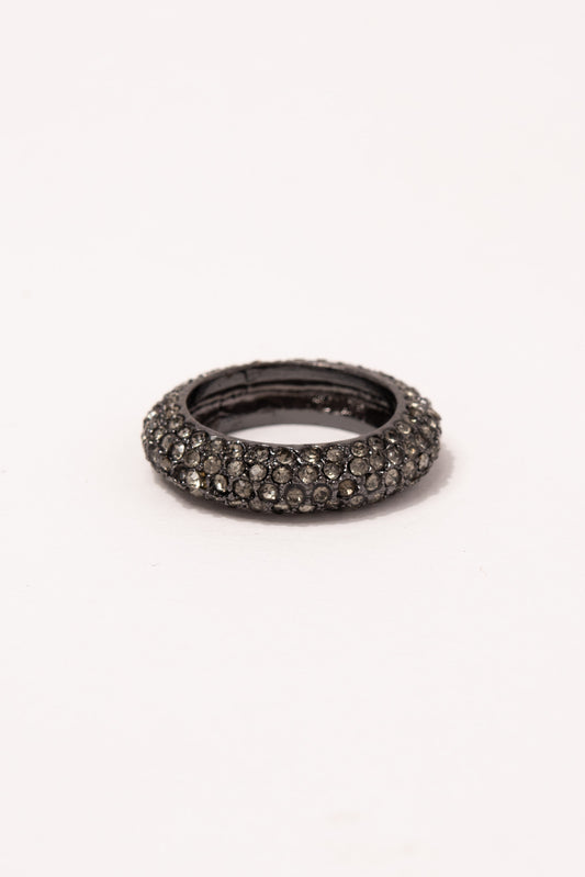 Darla BBD Stone Ring - Black