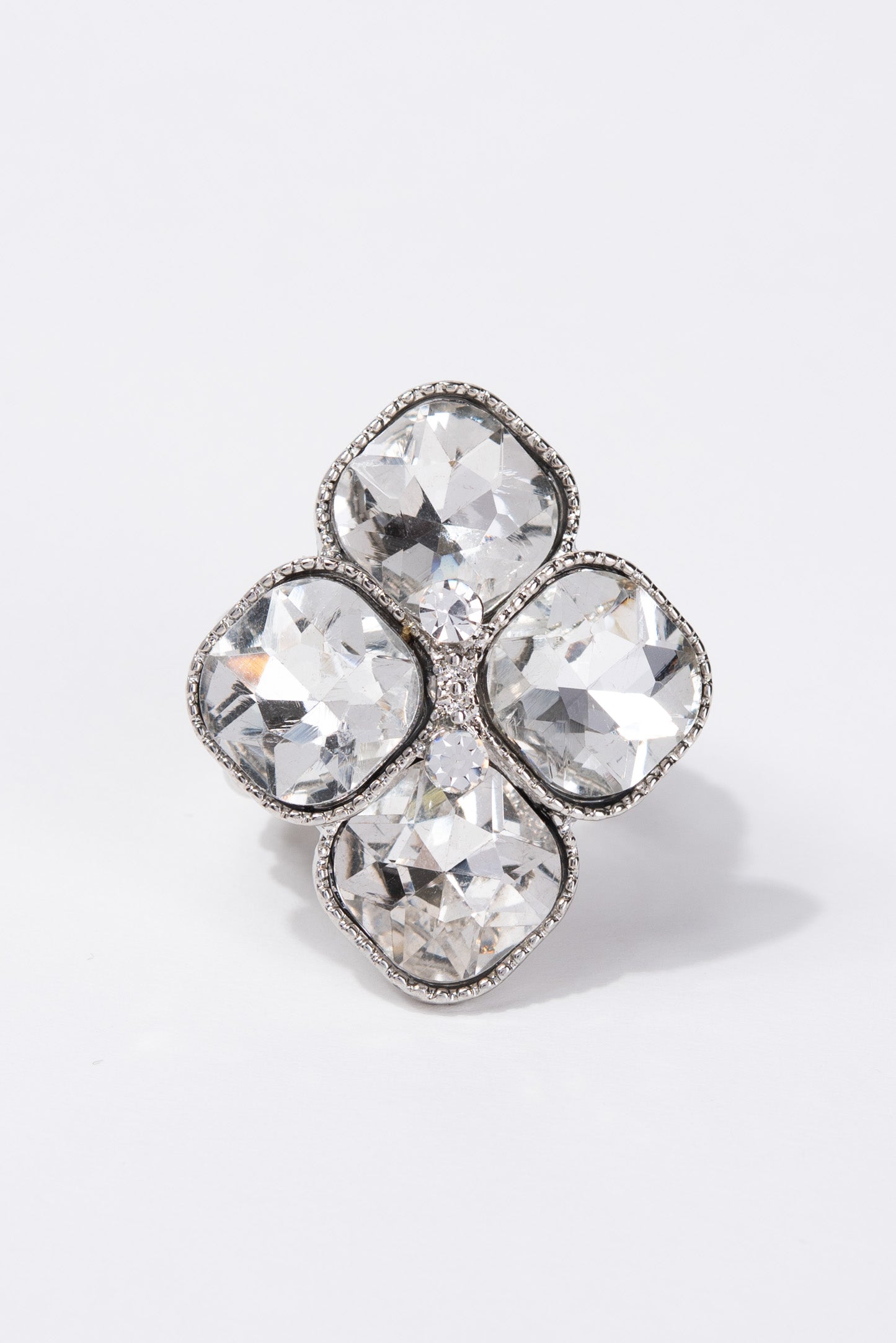 Alyssa Diamond Shape Stone Stretch Ring