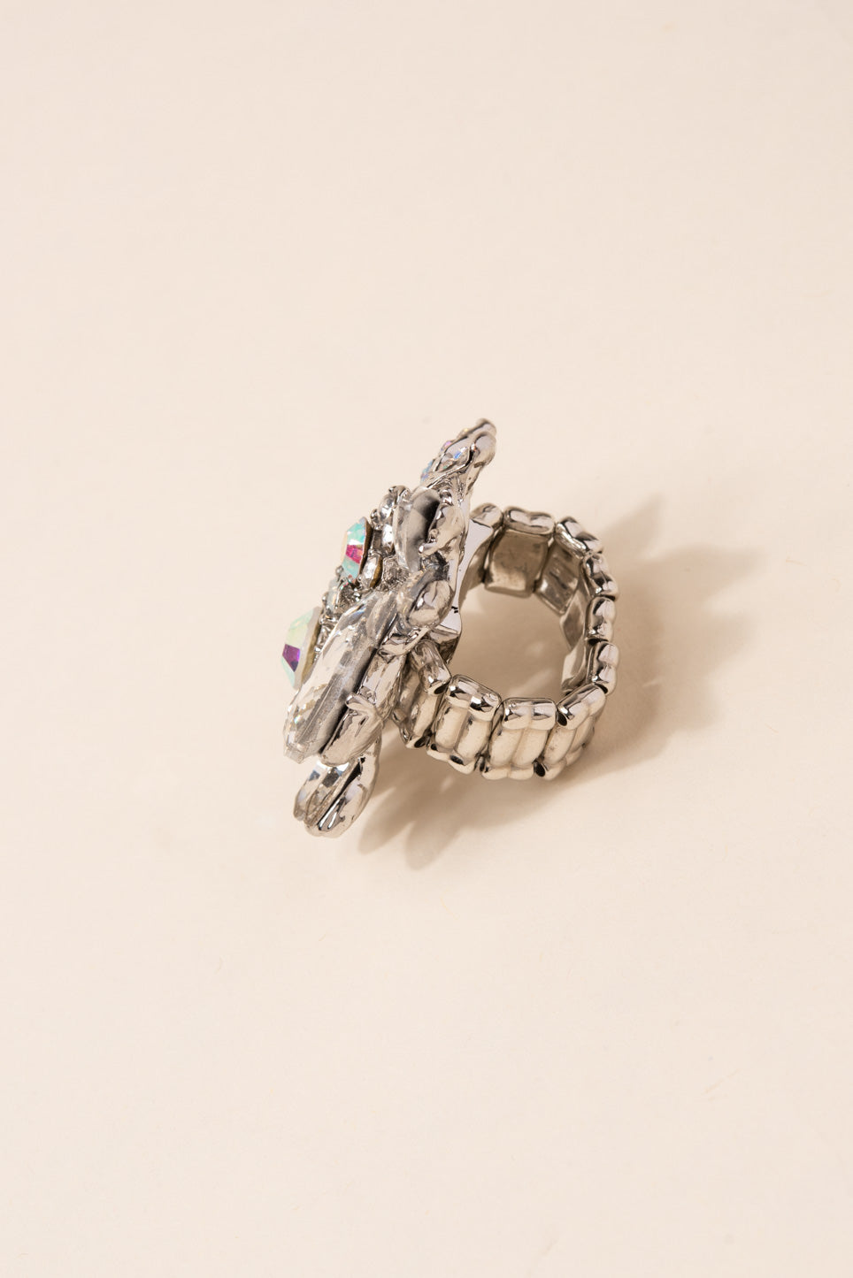 Willa Floral Rhinestone Ring
