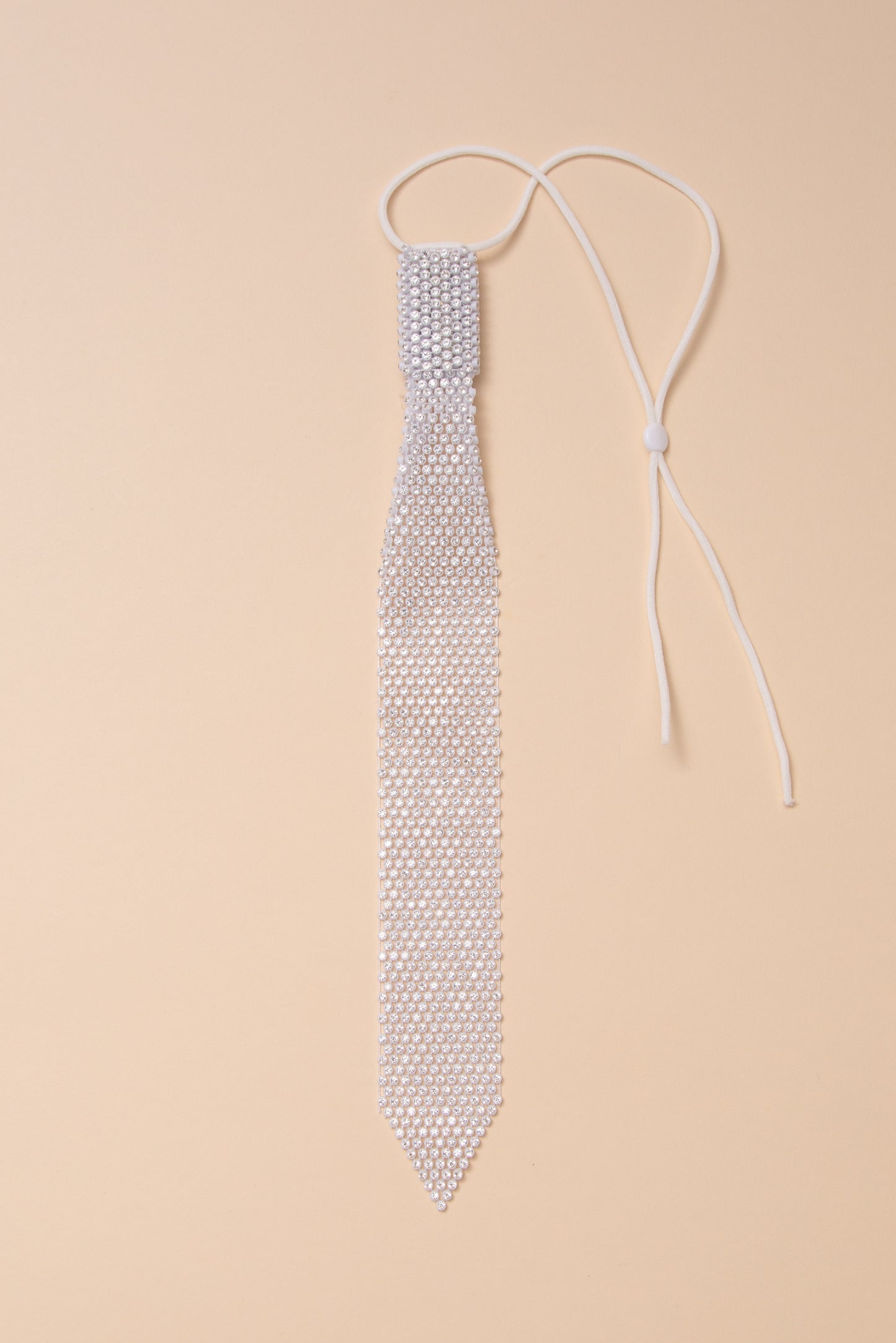 Samantha Necktie with Rhinestones and Adjustable Strap
