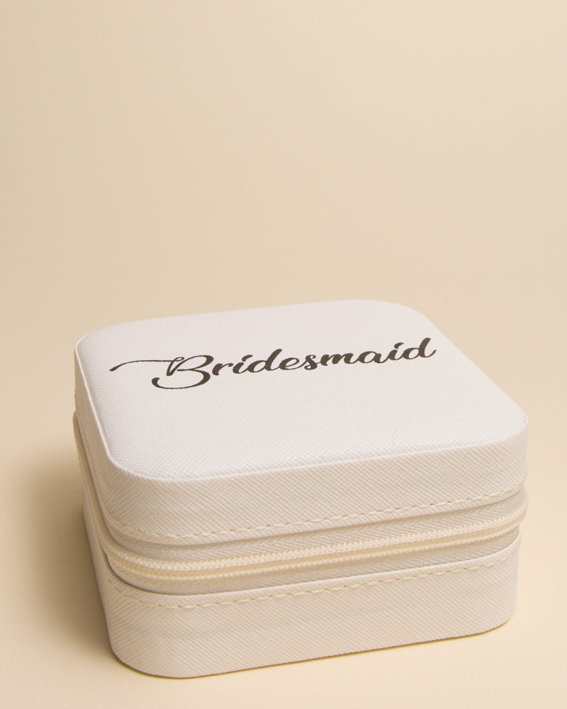 Margret "Bridesmaid" Printed Jewelry Box with Multiple Compartments