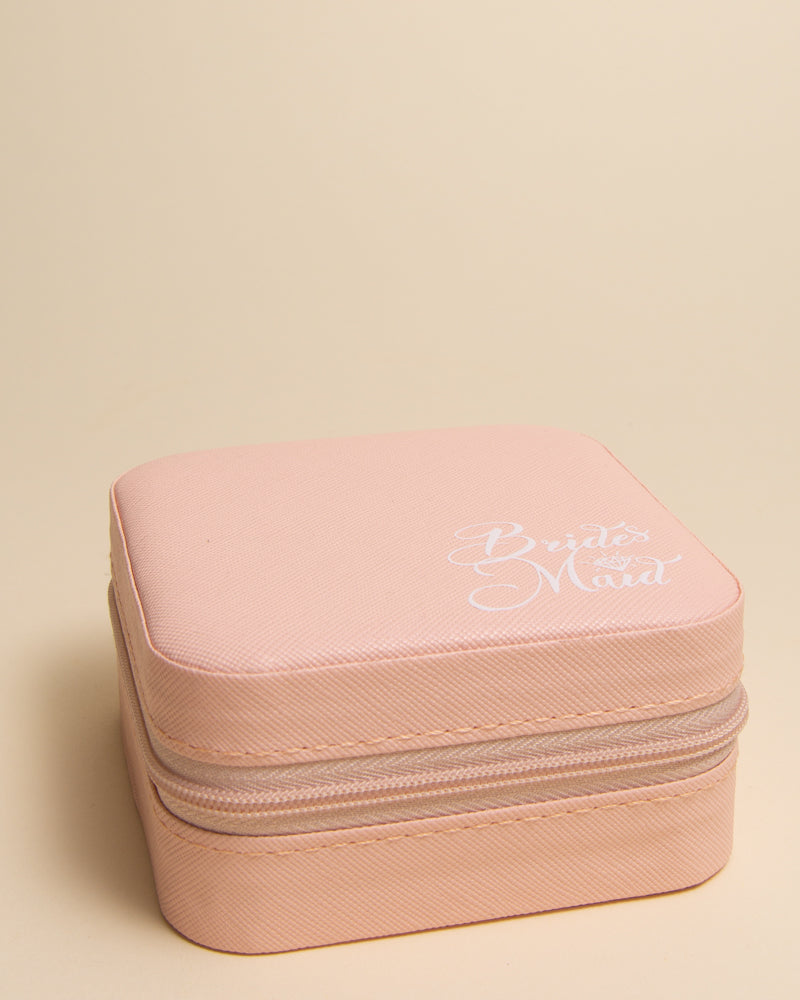 Vivian "Bridesmaid" Graphic Printed Pink Jewelry Box
