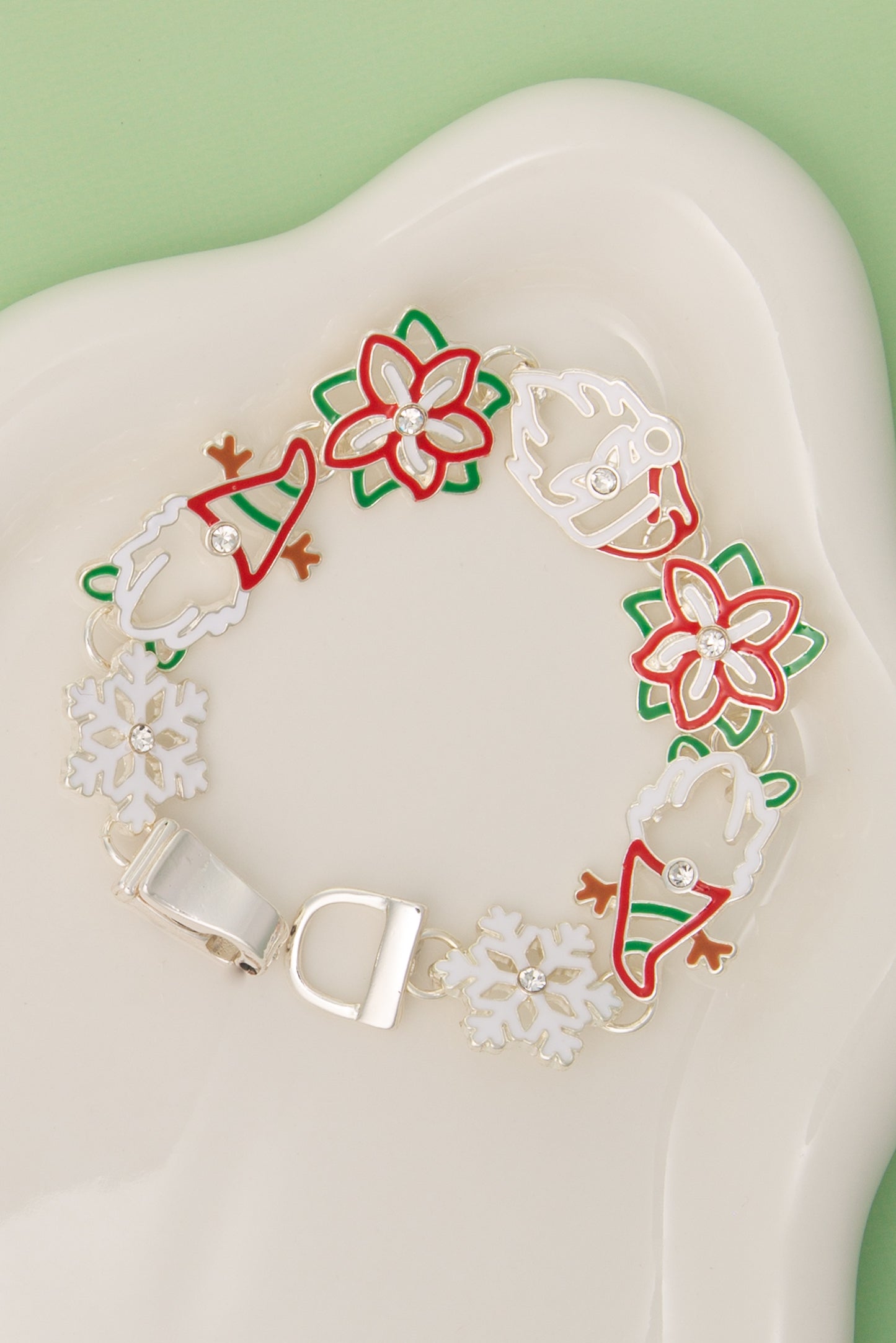 Mila Christmas Theme Enamel Charm Bracelet