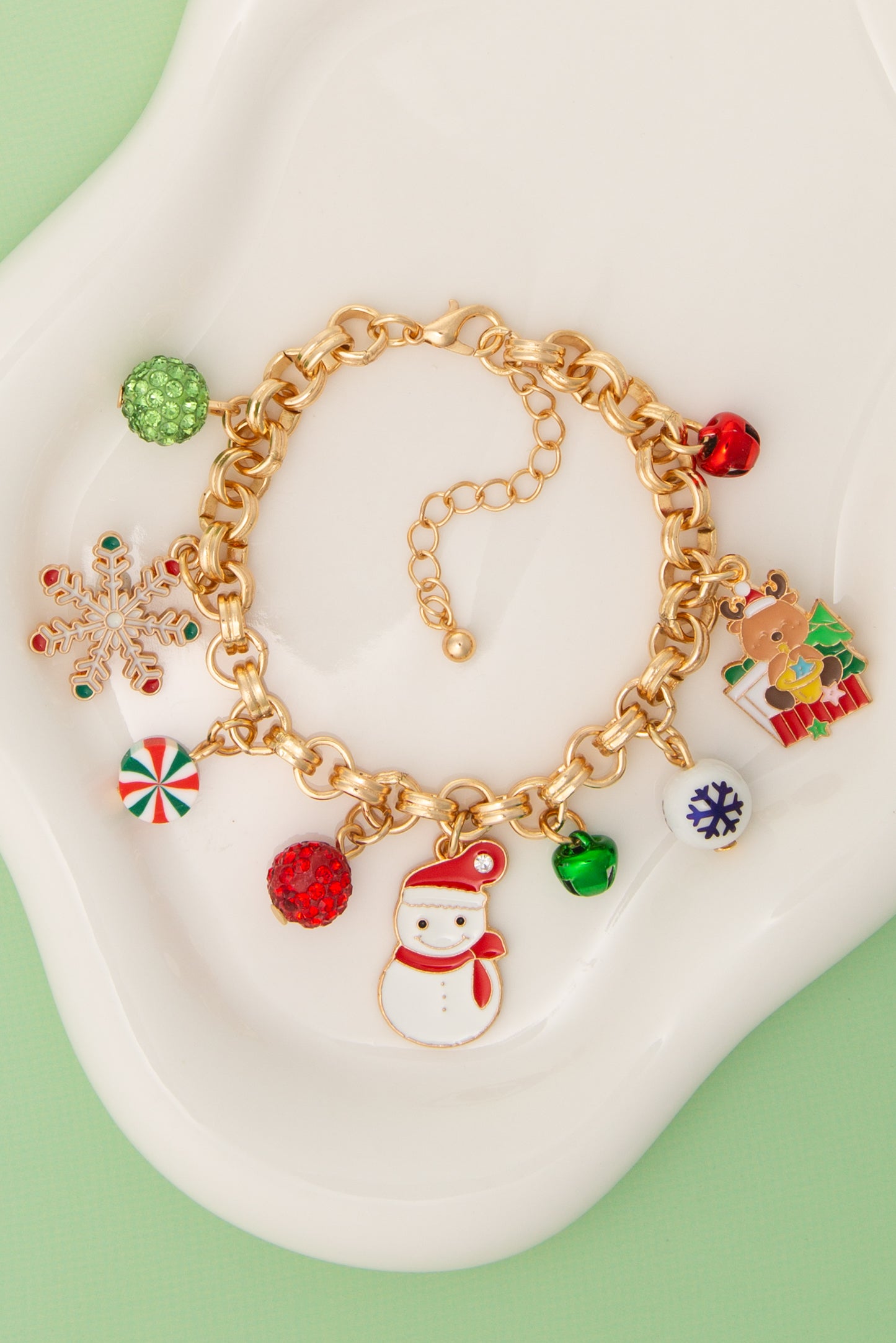 Eloise Christmas Theme Enamel Charm Bracelet