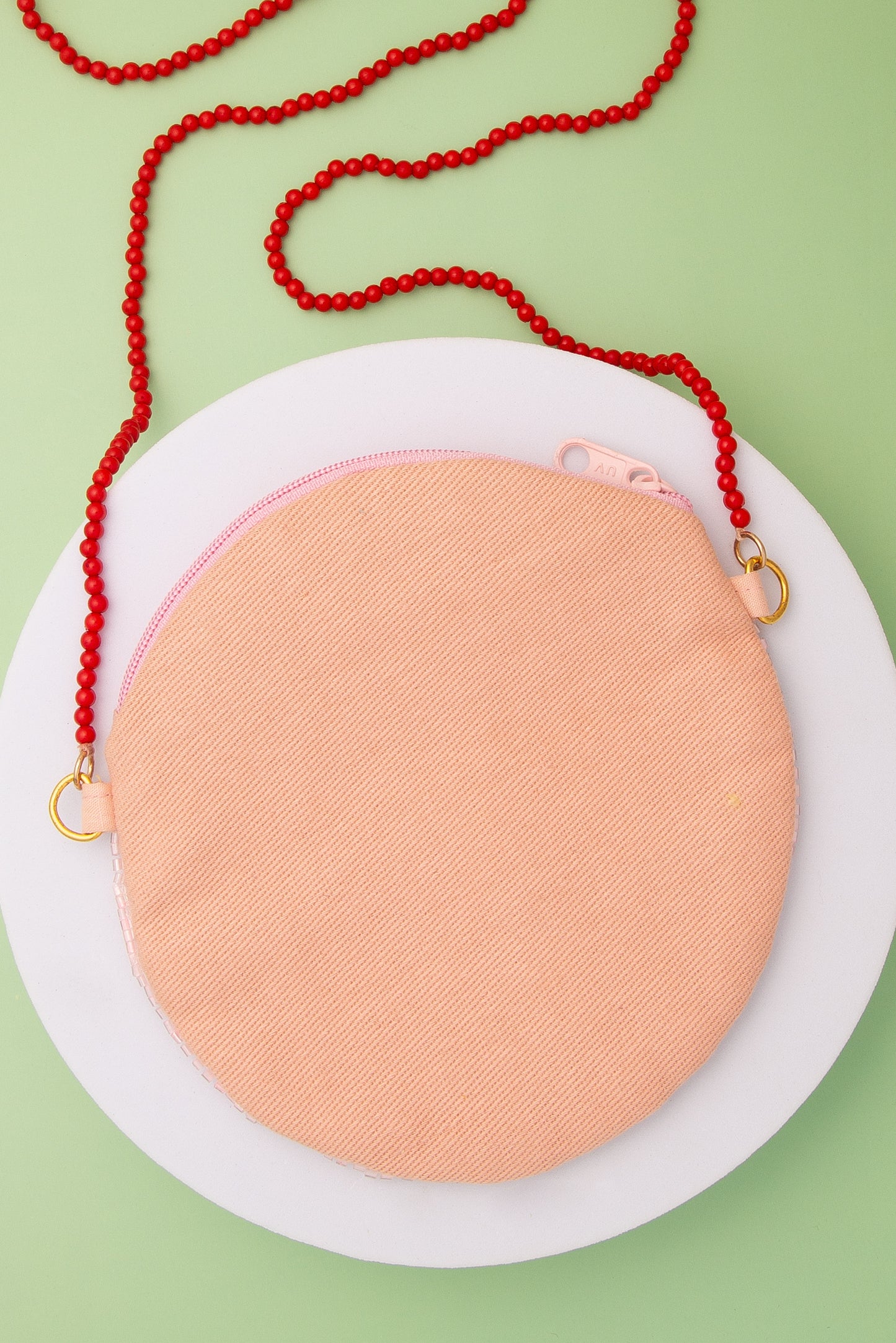 Eden Christmas “Merry & Bright” Seed Beaded Crossbody Bag