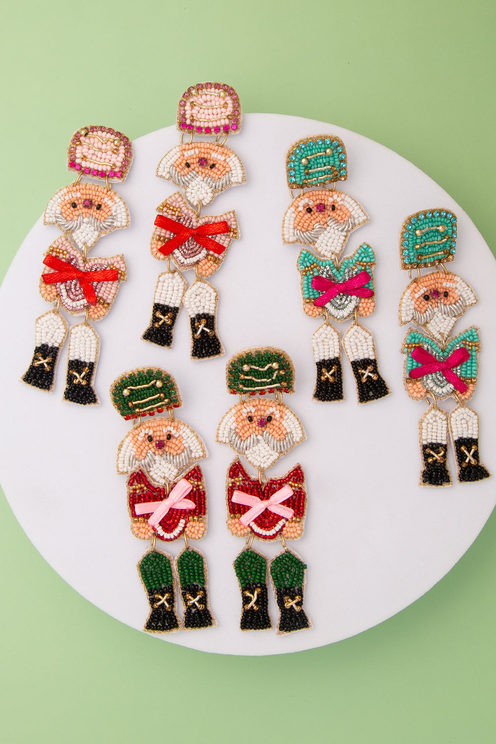 Cora Christmas Theme Holiday Soldier Post Earrings