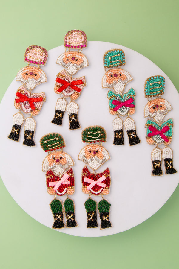 Cora Christmas Theme Holiday Soldier Post Earrings