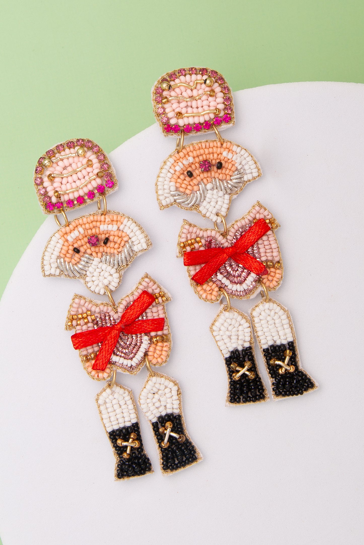Cora Christmas Theme Holiday Soldier Post Earrings