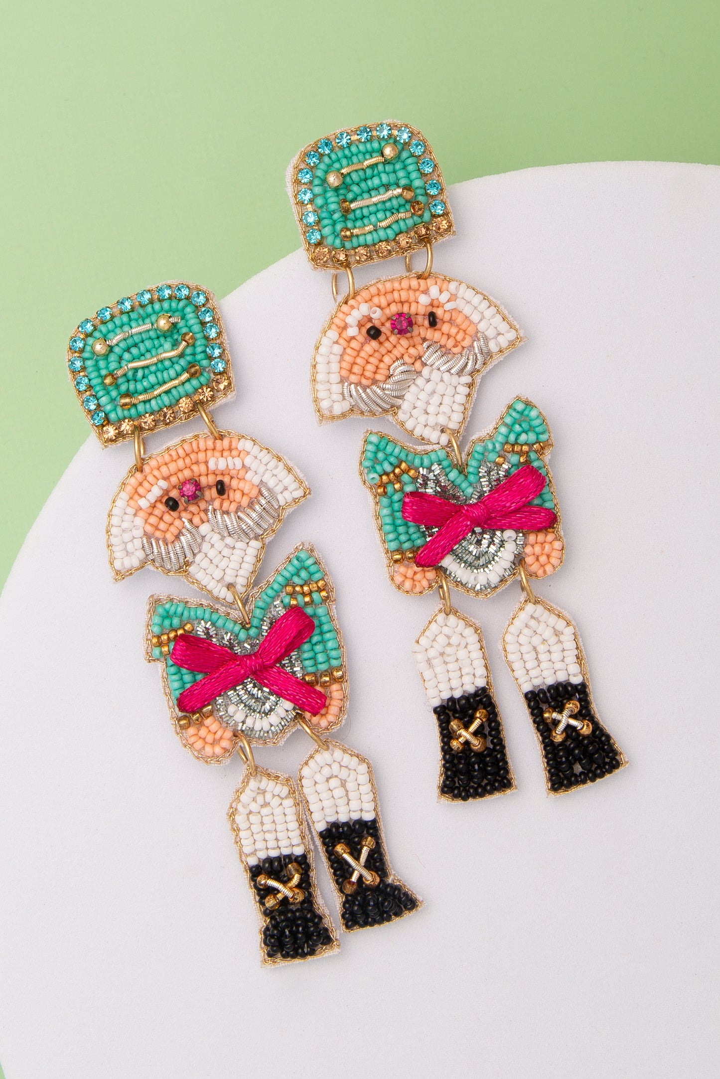 Cora Christmas Theme Holiday Soldier Post Earrings