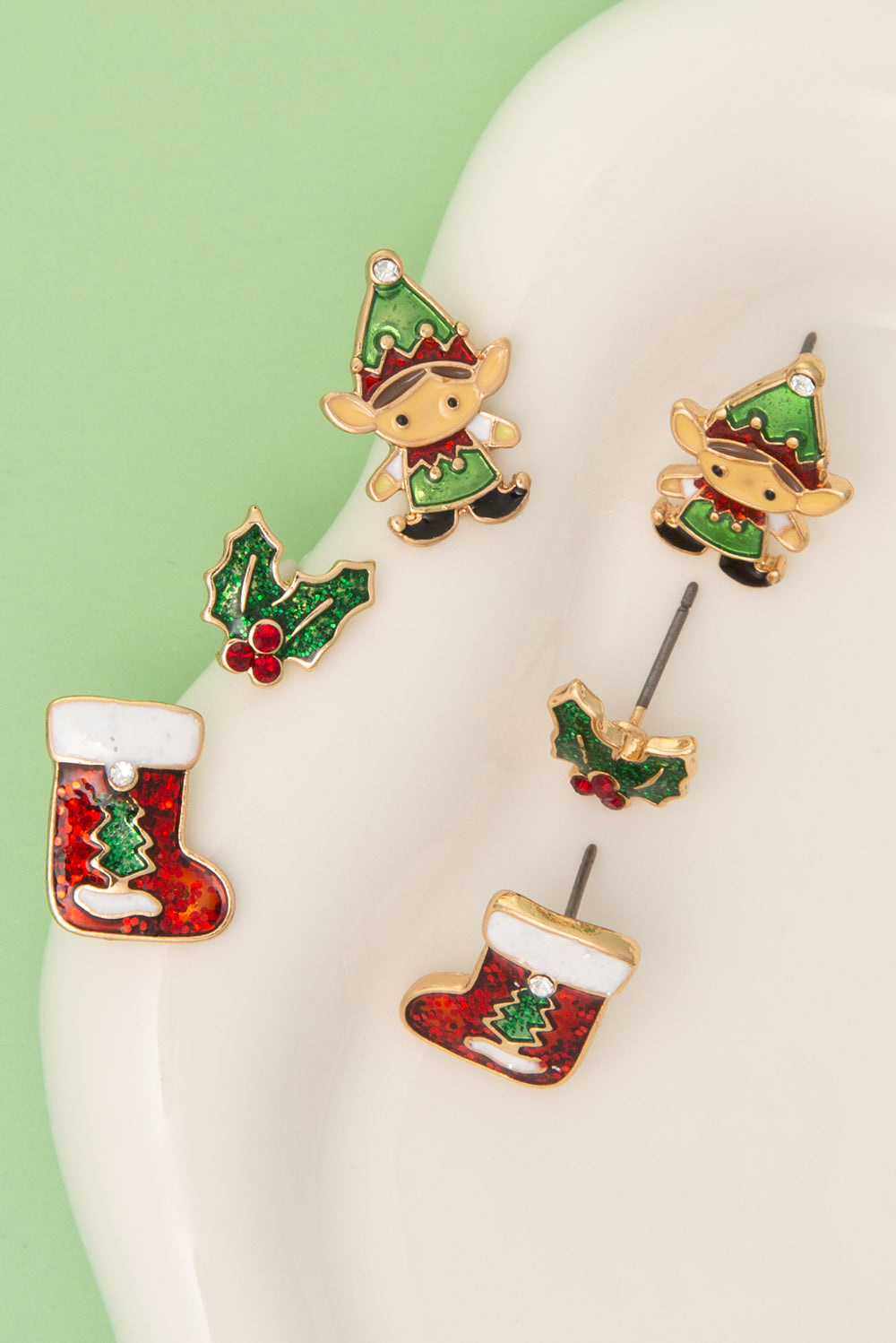 Abby Christmas Stud Earring Set