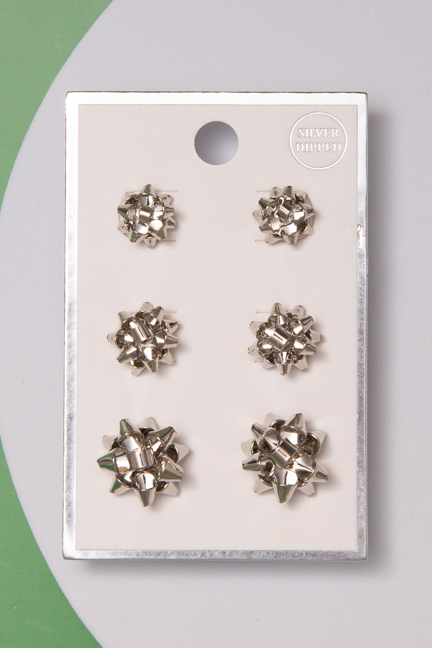 Sasha Holiday Stud Earring Set with Mini Gift Bow Designs