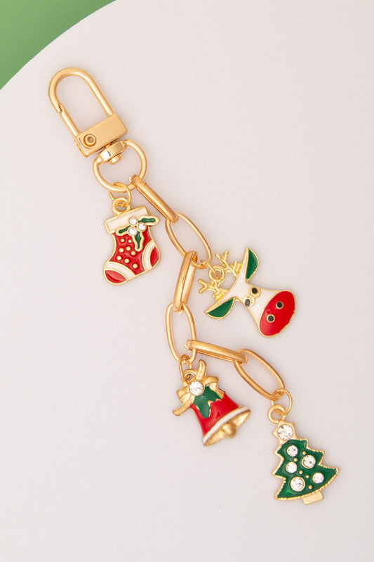 Megan Christmas Bag Charm Keychain