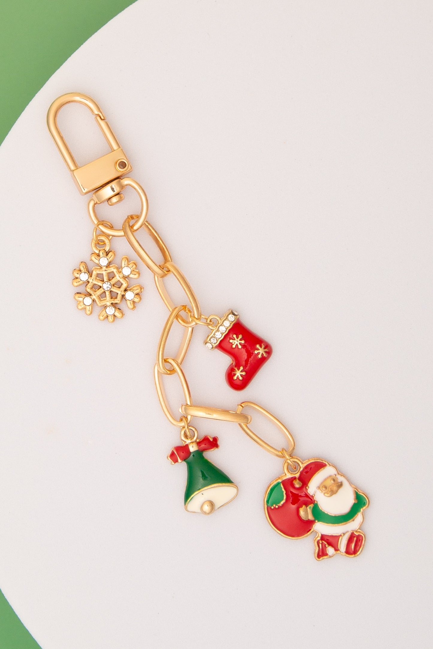 Linda Christmas Bag Charm Keychain