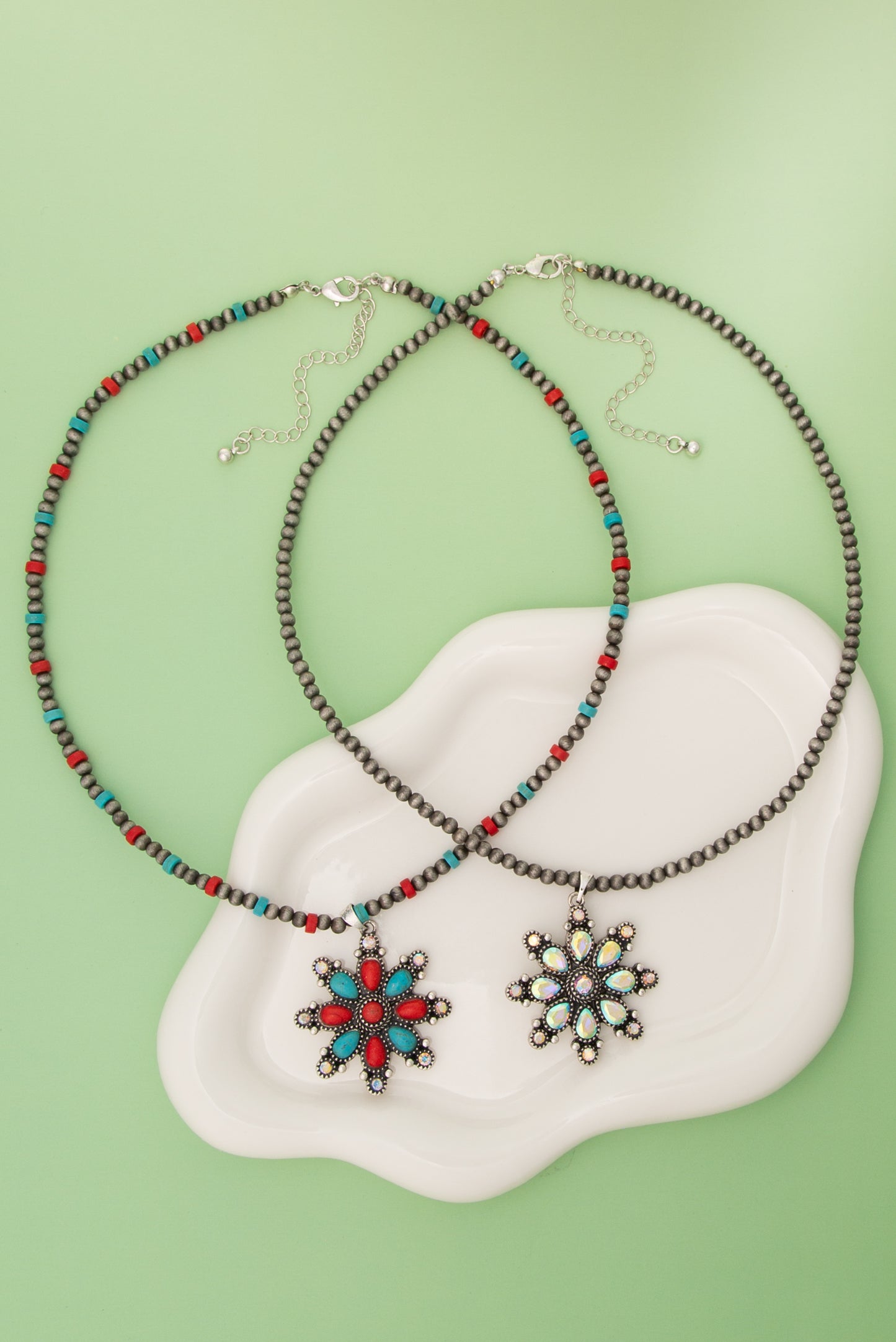 Mary Western Christmas Snowflake Pendant Necklace