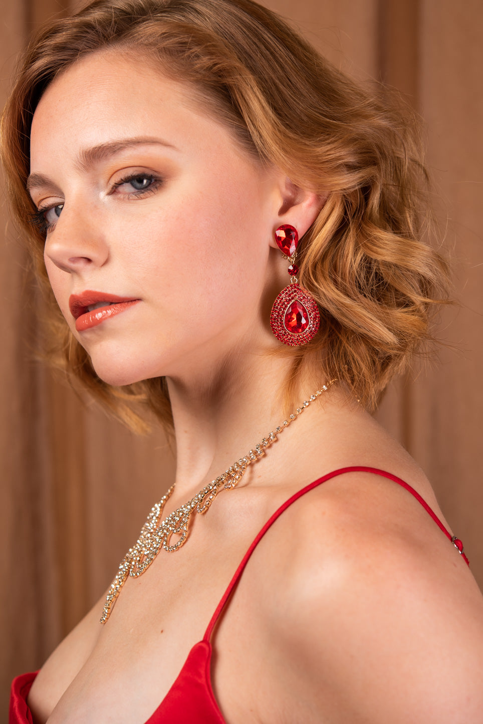 Adalira Rhinestone Clip-on Earrings